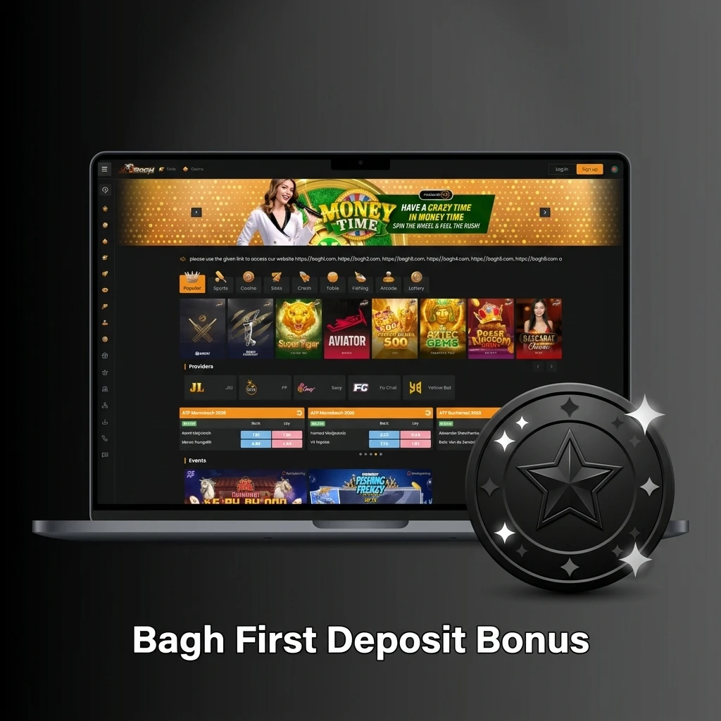 Bagh First Deposit Bonus 277% up to 20,000 BDT plus 20% cashback on losses for new Bangladesh players